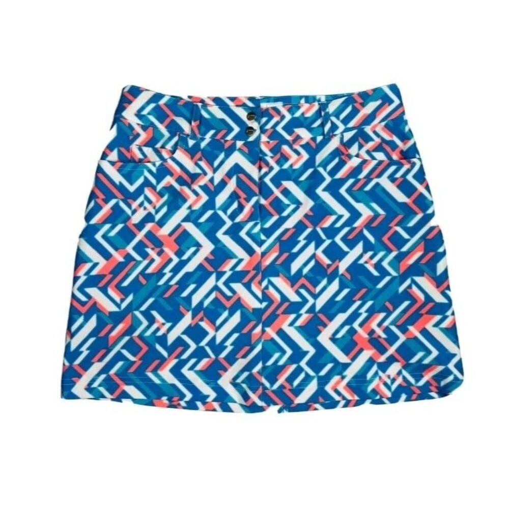 Slazenger Women's Luminescent Collection Fracture Golf Skort Geometric Sz 6